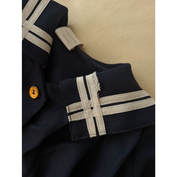 Lot of 3 Vintage 1980s Girls Dresses Sailor Ruffles Made in USA Holidays Size 2T - Picture 11 of 14